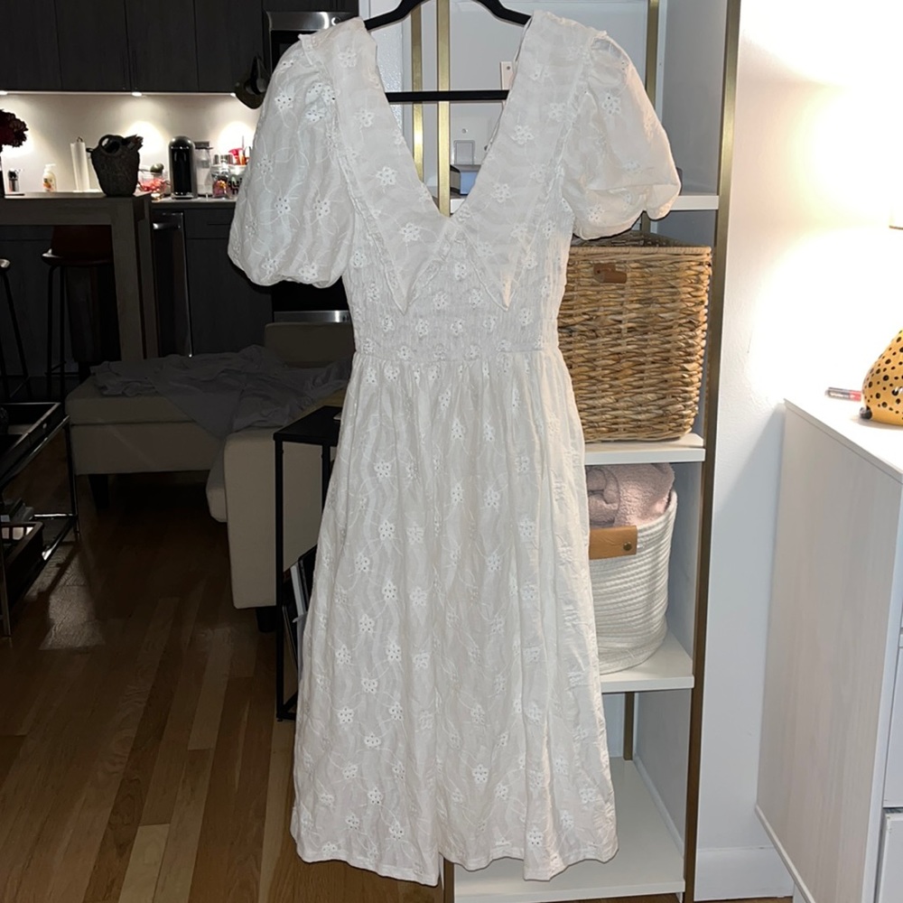 Zara White Prairie Dress